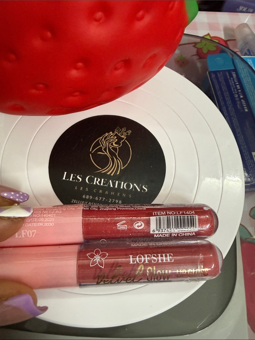 Velvet Glow Lip Gloss - Deep Red